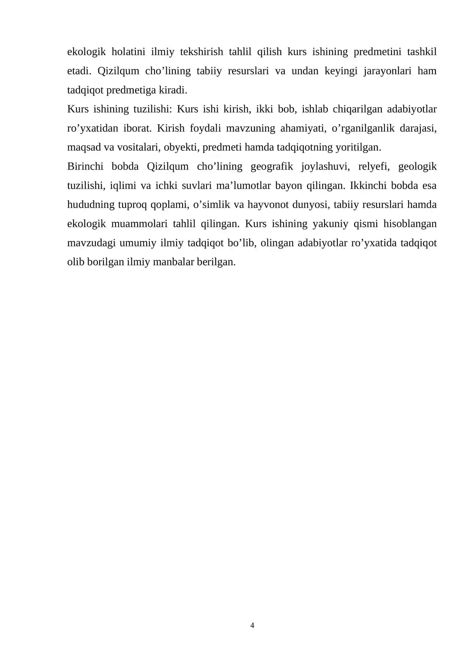 Qizilqum cho'liga tabiiy geografik tavsif 4