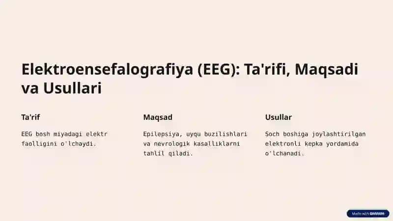 Elektromiografiya va Elektroensefalografiya: Asosiy Tushunchalar va Qo'llanilishi 4