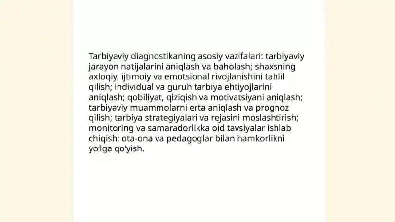 Tarbiyaviy diagnostika 4