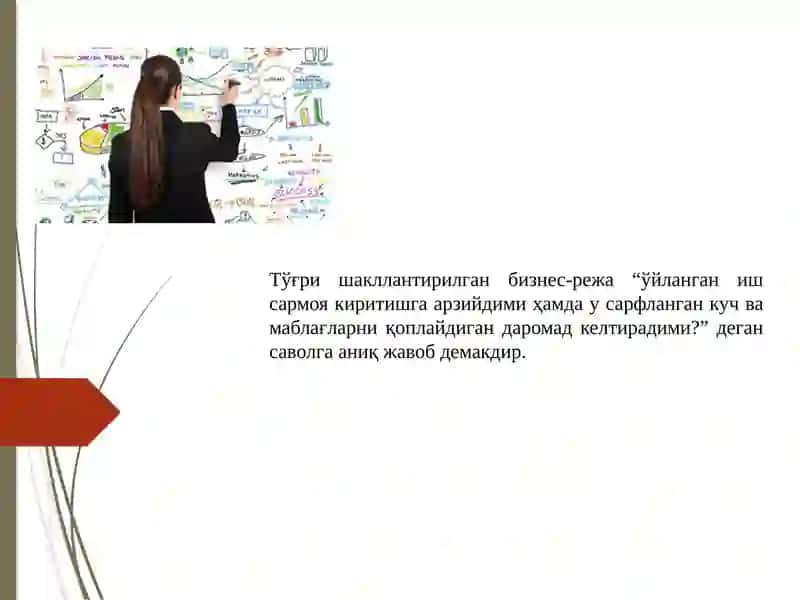 Бизнес-режа, Biznes reja tuzish 4