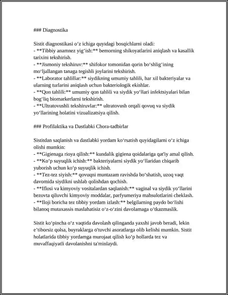 SISTIT KASALLIGI HAQIDA 4