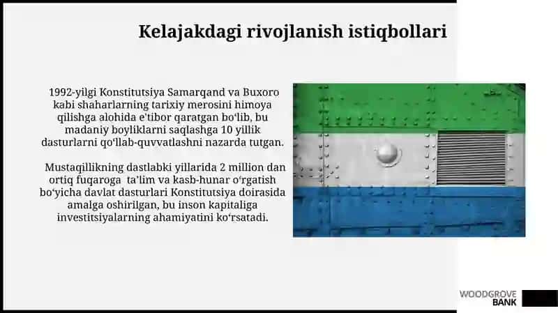 Mustaqil O’zbekiston Respublikasi Birinchi Konstitutsiyasi va uning uziga xos jihatlari 4