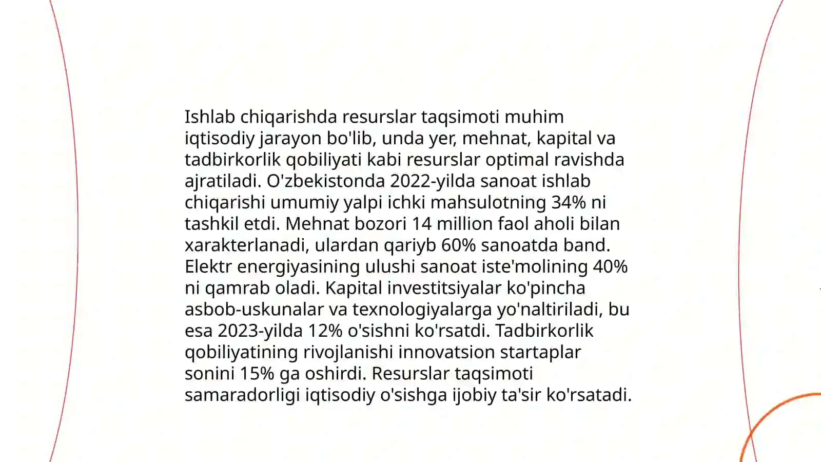 Ishlab chiqarish jarayoni iqtisodiy tuzilmalar 4