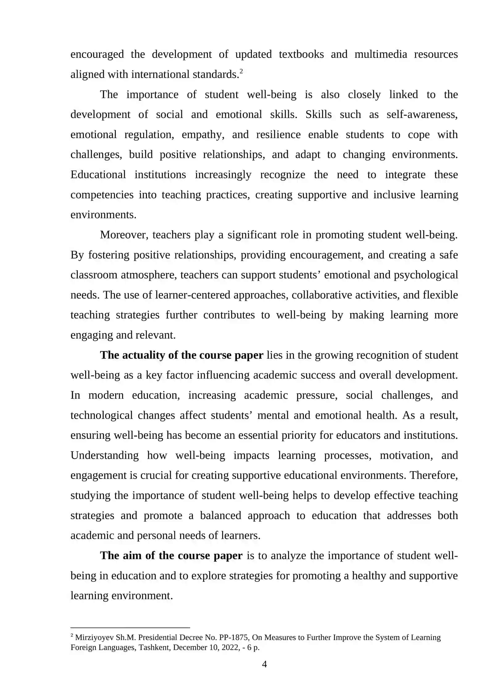 The importance of student Well-Being 4