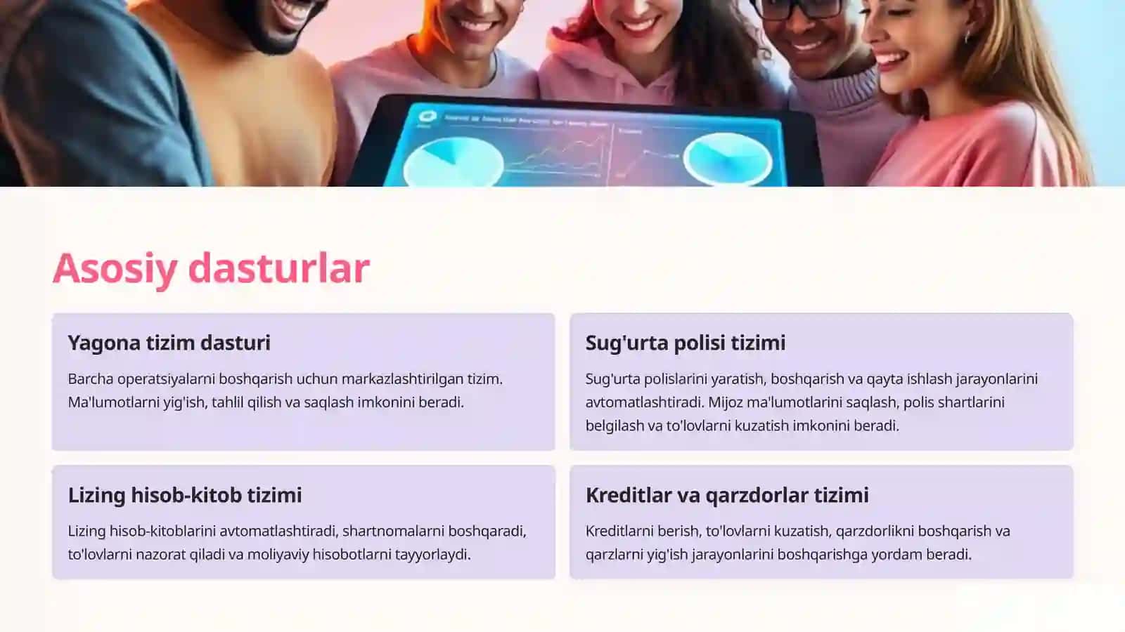 Sug'urta va lizing tashkilitlarida qo'llaniladigan amaliy dasturlar 4