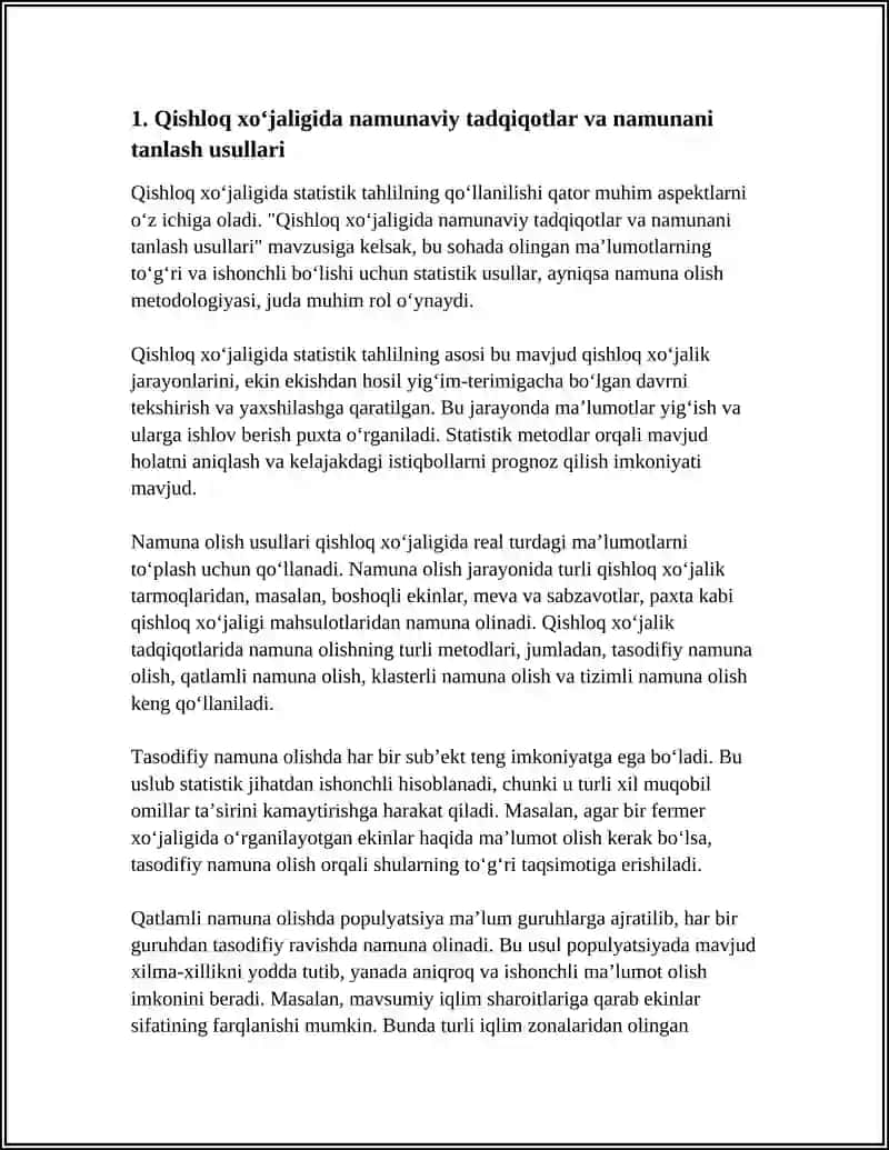 QISHLOQ XO‘JALIGIDA STATISTIK TAHLILNING QO’LLANILISHI 4