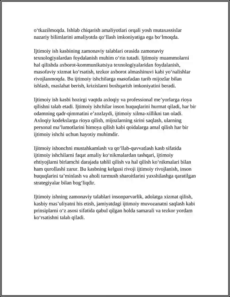 IJTIMOIY ISH VA YORDAM KO'RSATISH KASB SIFATIDA 4