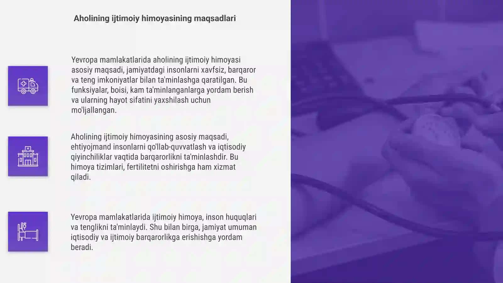 Yevropa mamlakatlarida aholining ijtimoiy himoyasi 4