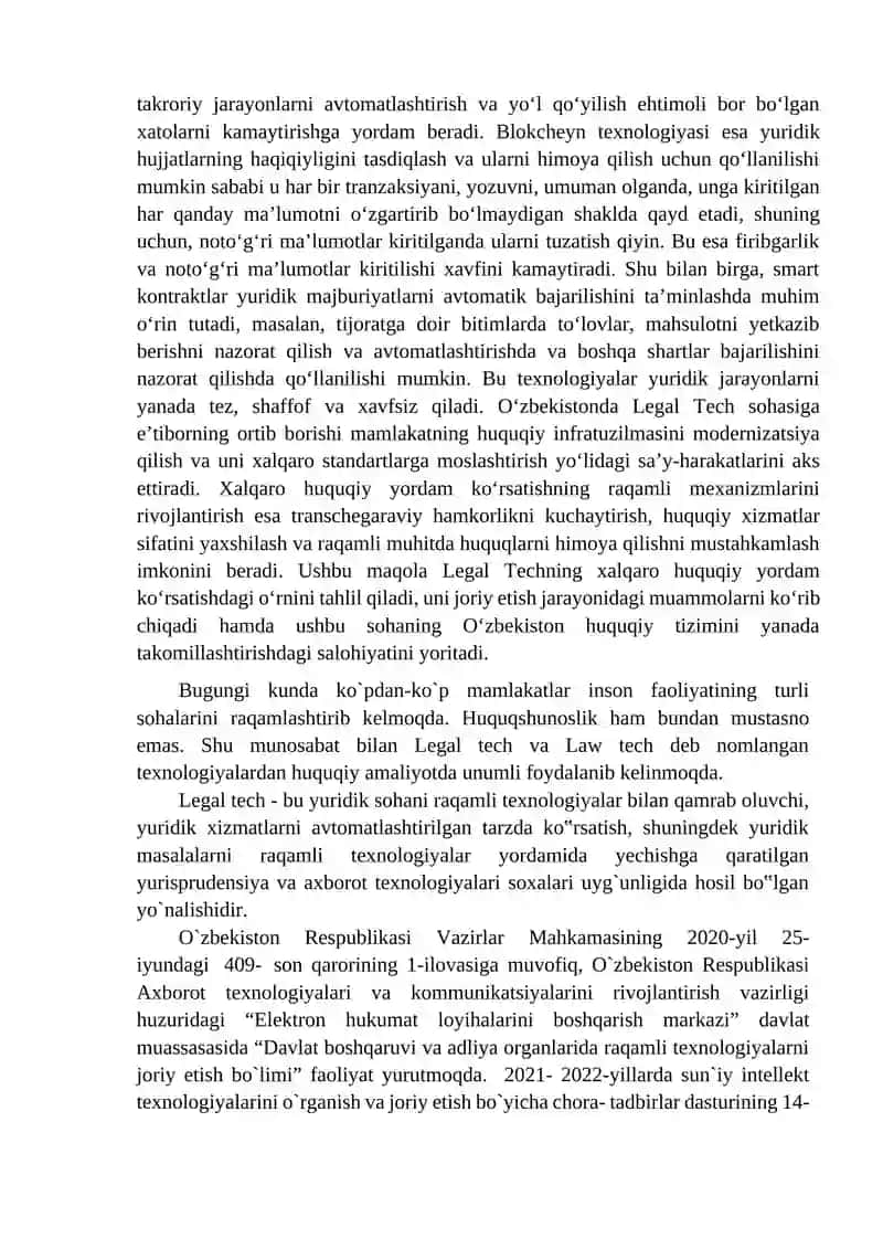 Legal Tech orqali yuridik ta`lim sifatini oshirish imkoniyatlari 4