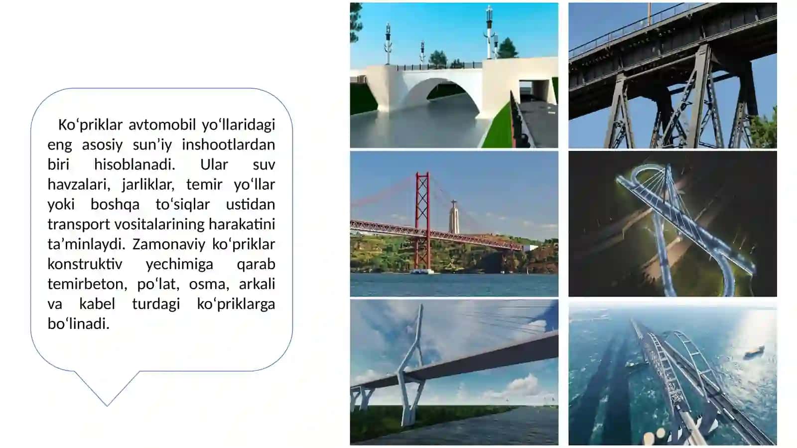 Avtomobil yo‘llaridagi zamonaviy sun’iy inshootlar turlari 4