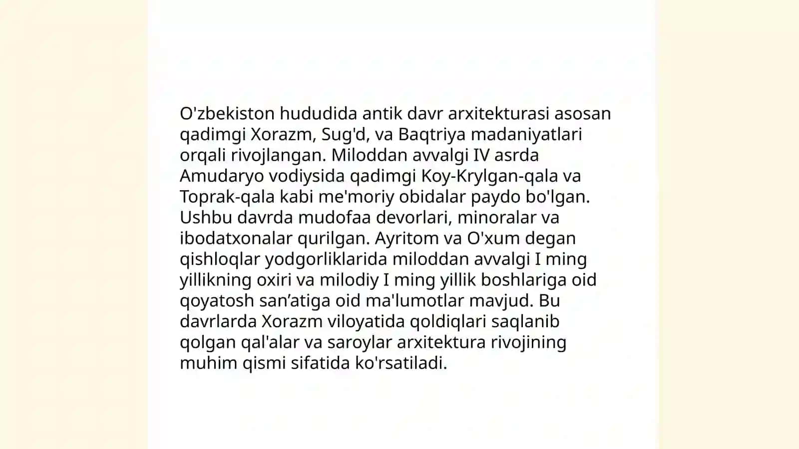 O'zbekistonda arxitektura genezisi tarixi va taraqqiyoti 4
