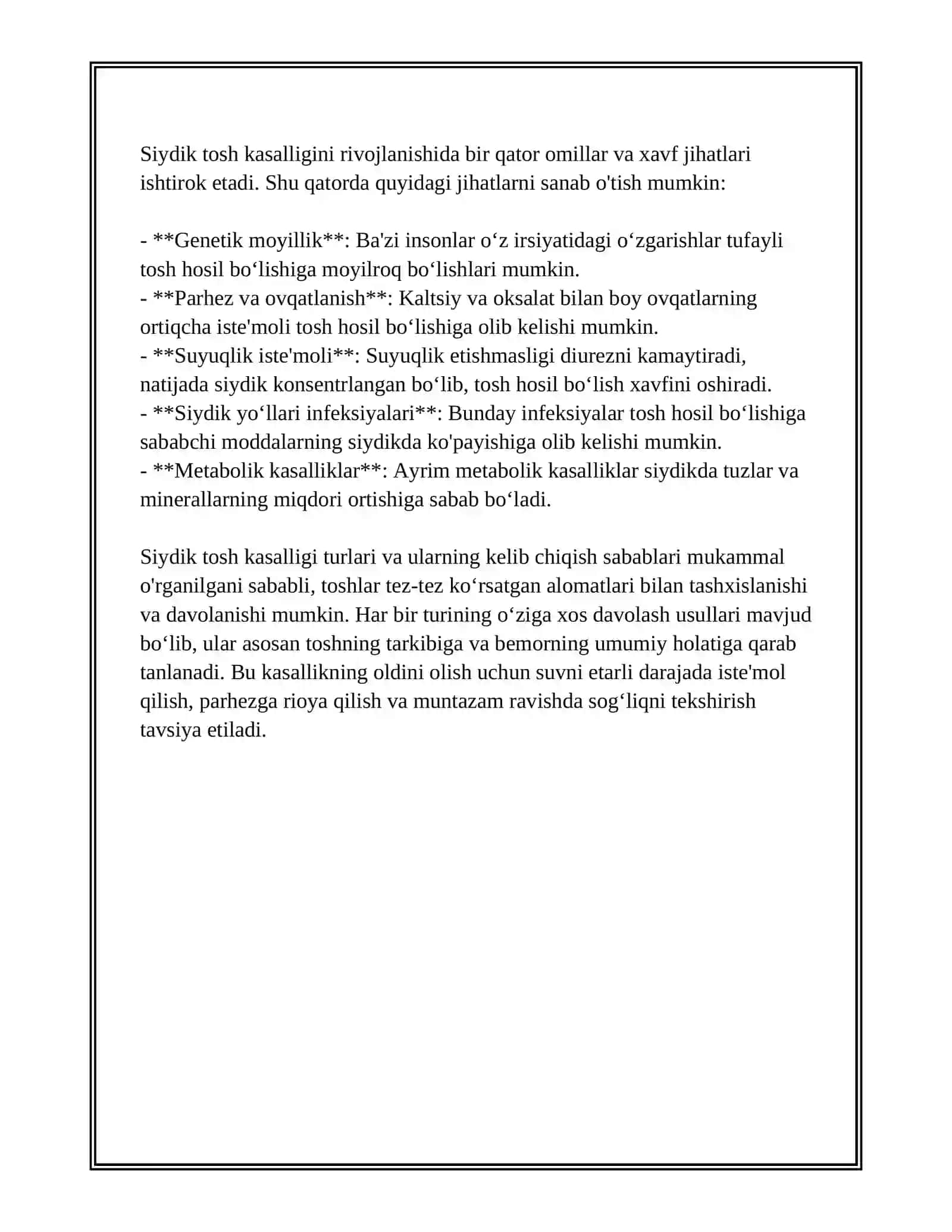 SIYDIK TOSH KASALLIGI 4