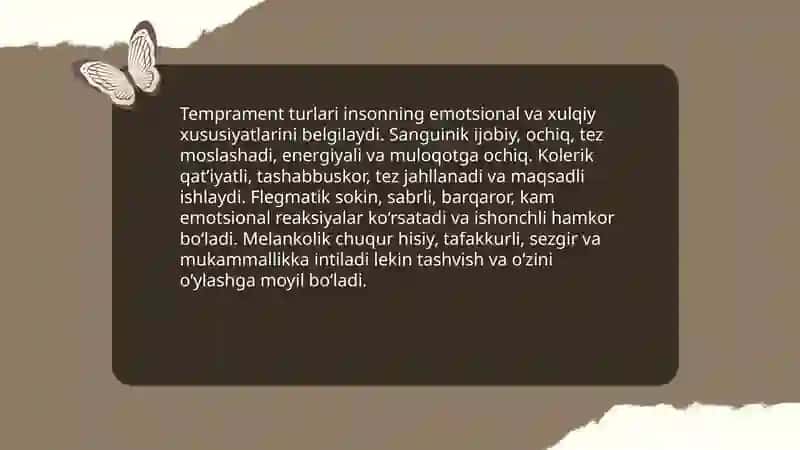 Temprament haqida 4