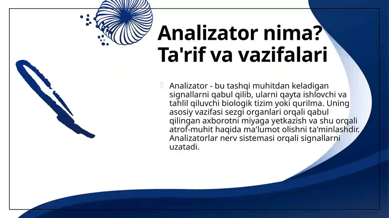 Analizatorlar tuzulishi va ularning funksiyalari 4