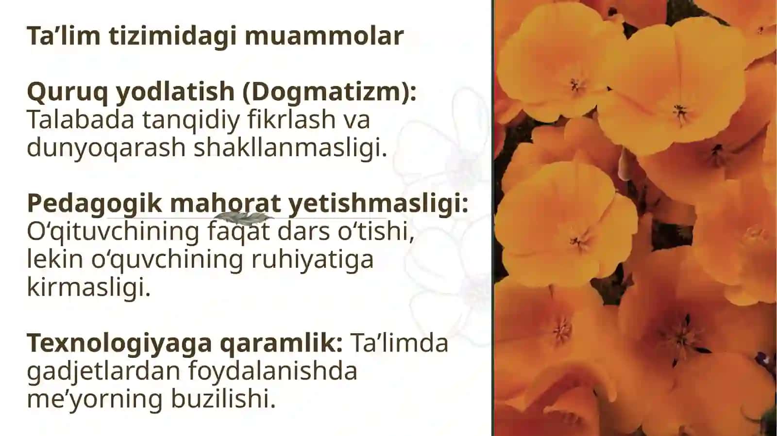 Ta’limda ma’naviy bo‘shliqlarning paydo bo‘lishi va ularning oldini olish yo‘llari 4