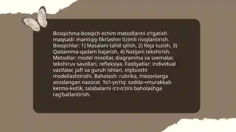 Matematika darslarida mantiqiy masalalar bilan ishlash usullari 4