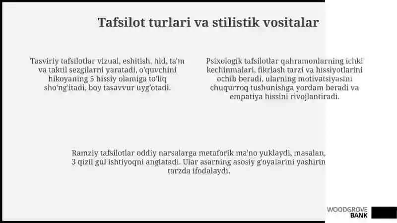 Badiiy asarda detal 4