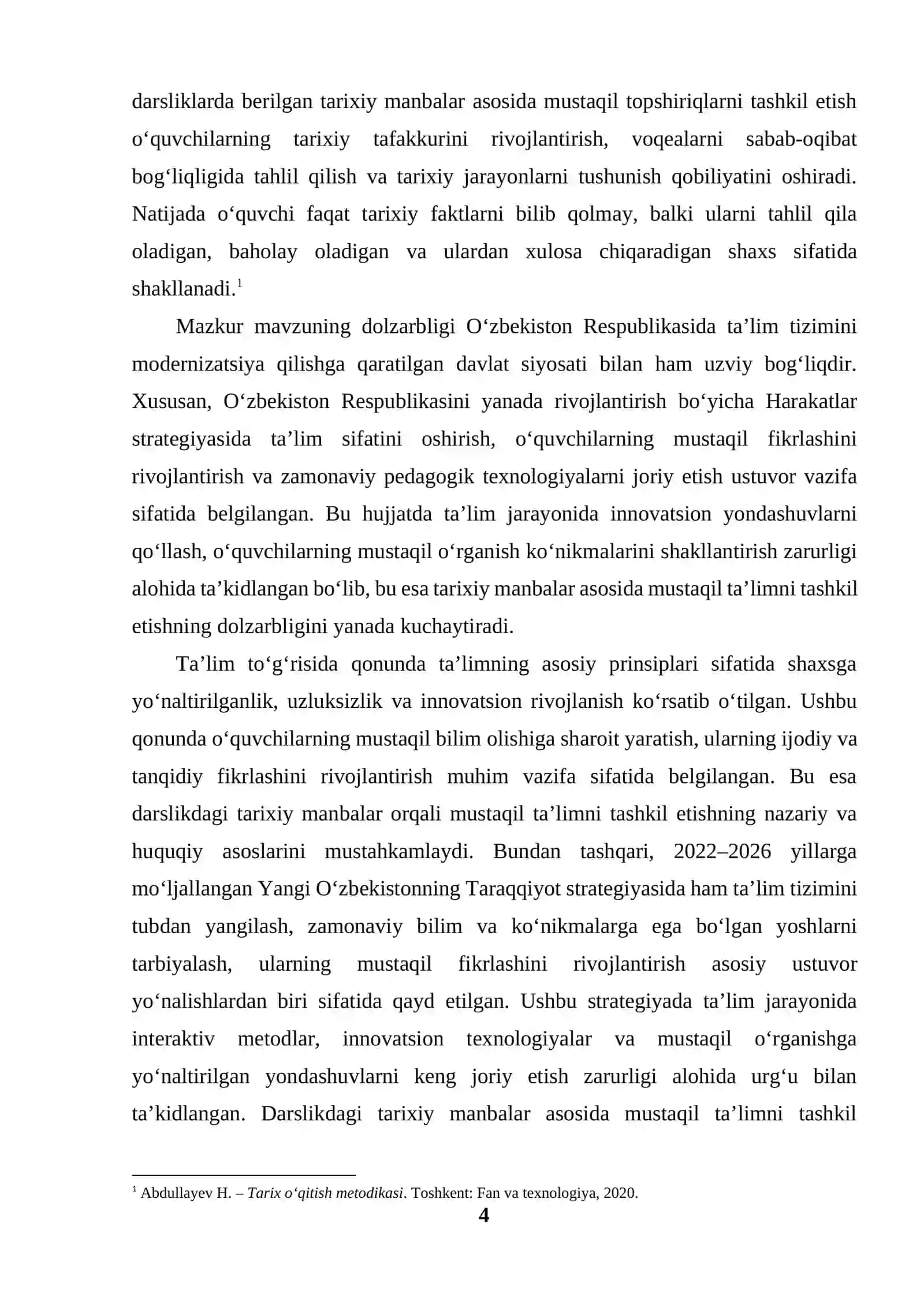 Darslikdagi tarixiy manbalar asosida mustaqil ta`limni tashkil etish 4