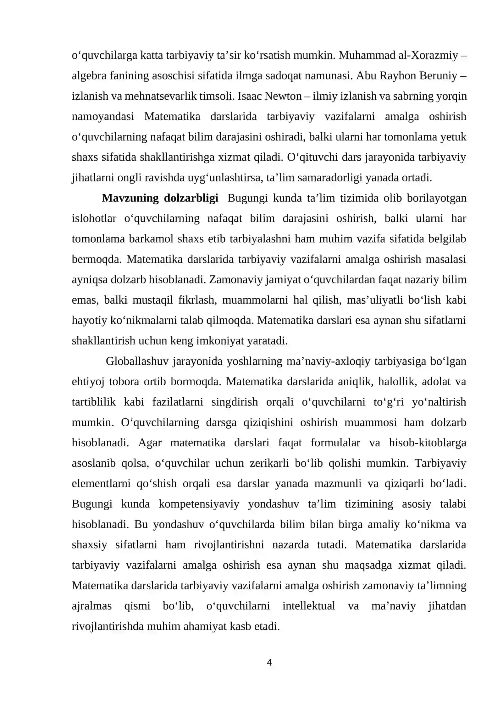 Matematika darslarida tarbiyaviy vazifalarni amalga oshirish 4
