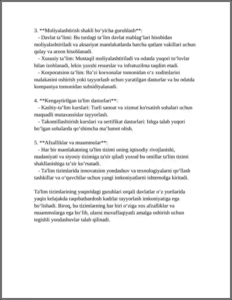 SCHOTLARNI TAYINLANISHIGA KO'RA GURUHLANISHI 4