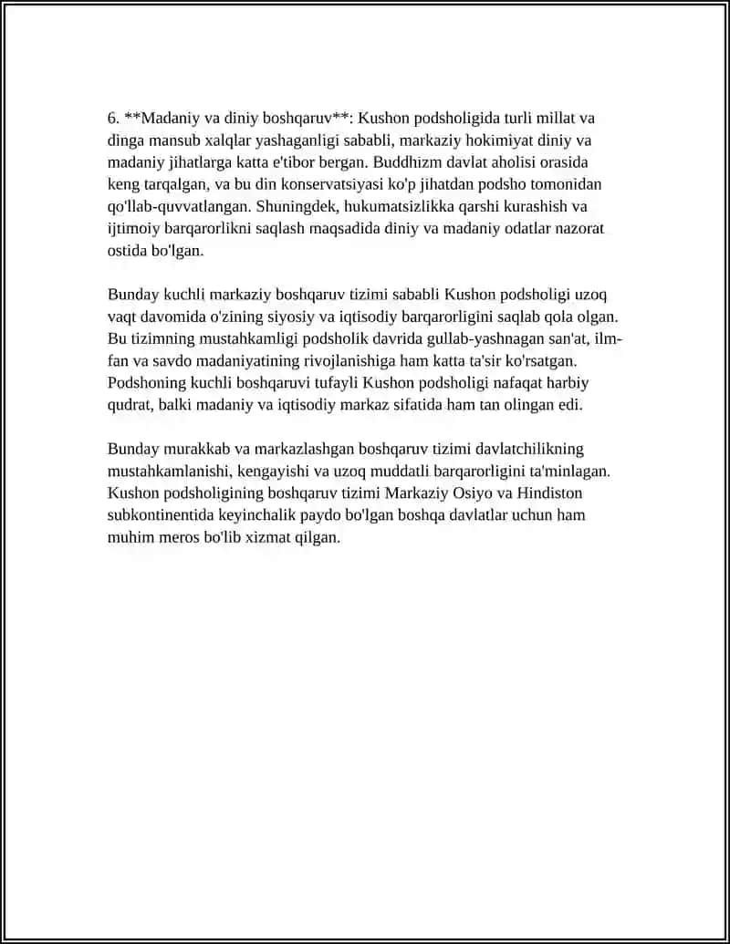 Kushon Podsholigi Davridagi Boshqaruv Tizimi 4