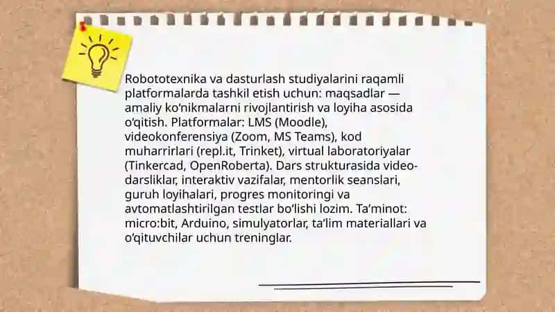 Innovatsion texnologiyalar yordamida sinfdan tashqari ishlarni rivojlantirish 4
