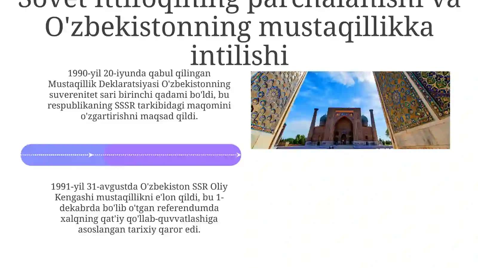 O'zbekiston Respublikasi tashkil topishining tarixiy ahamiyati 4