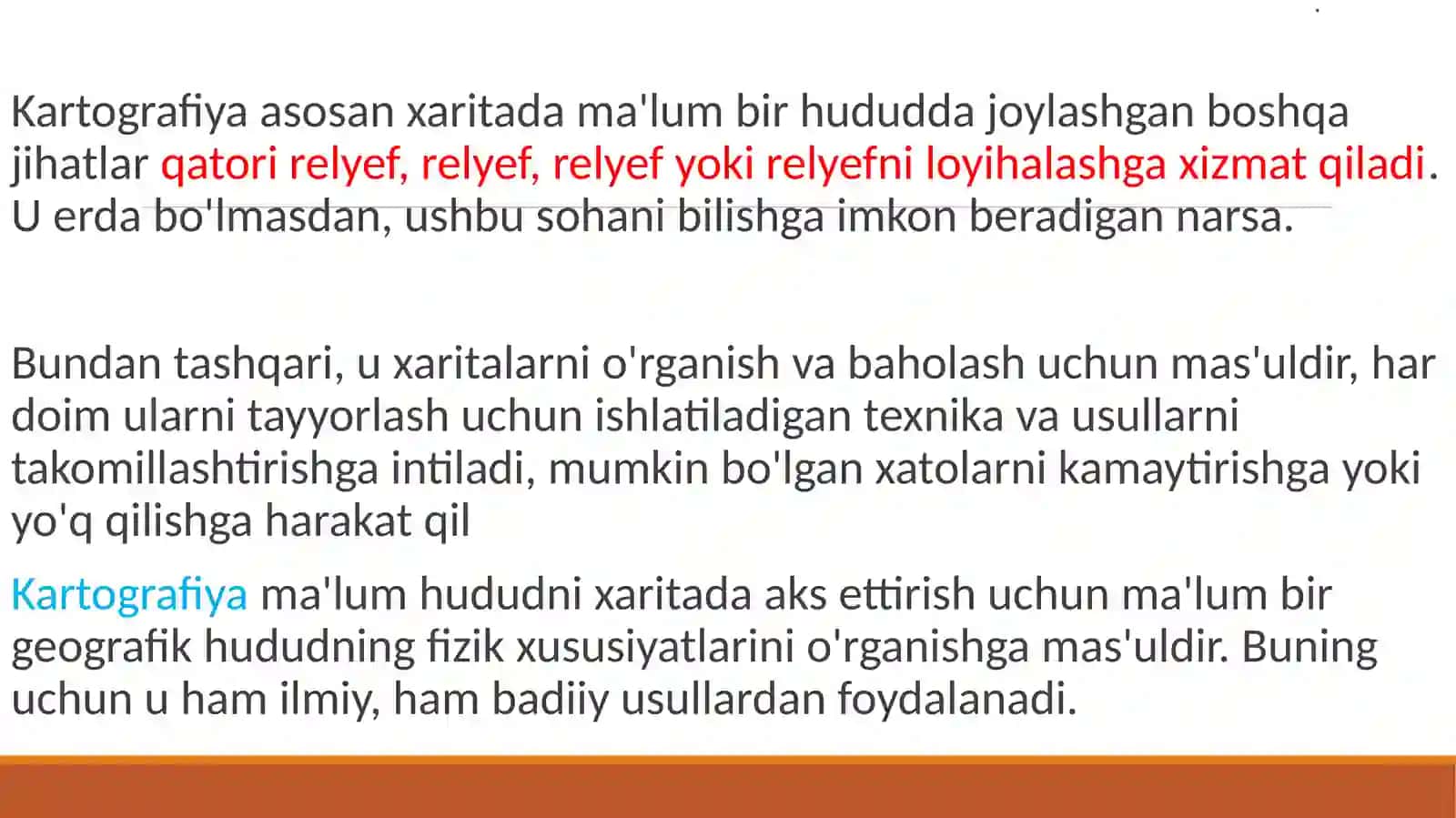 Kartografiyaning rivojlanishi tarixi 4