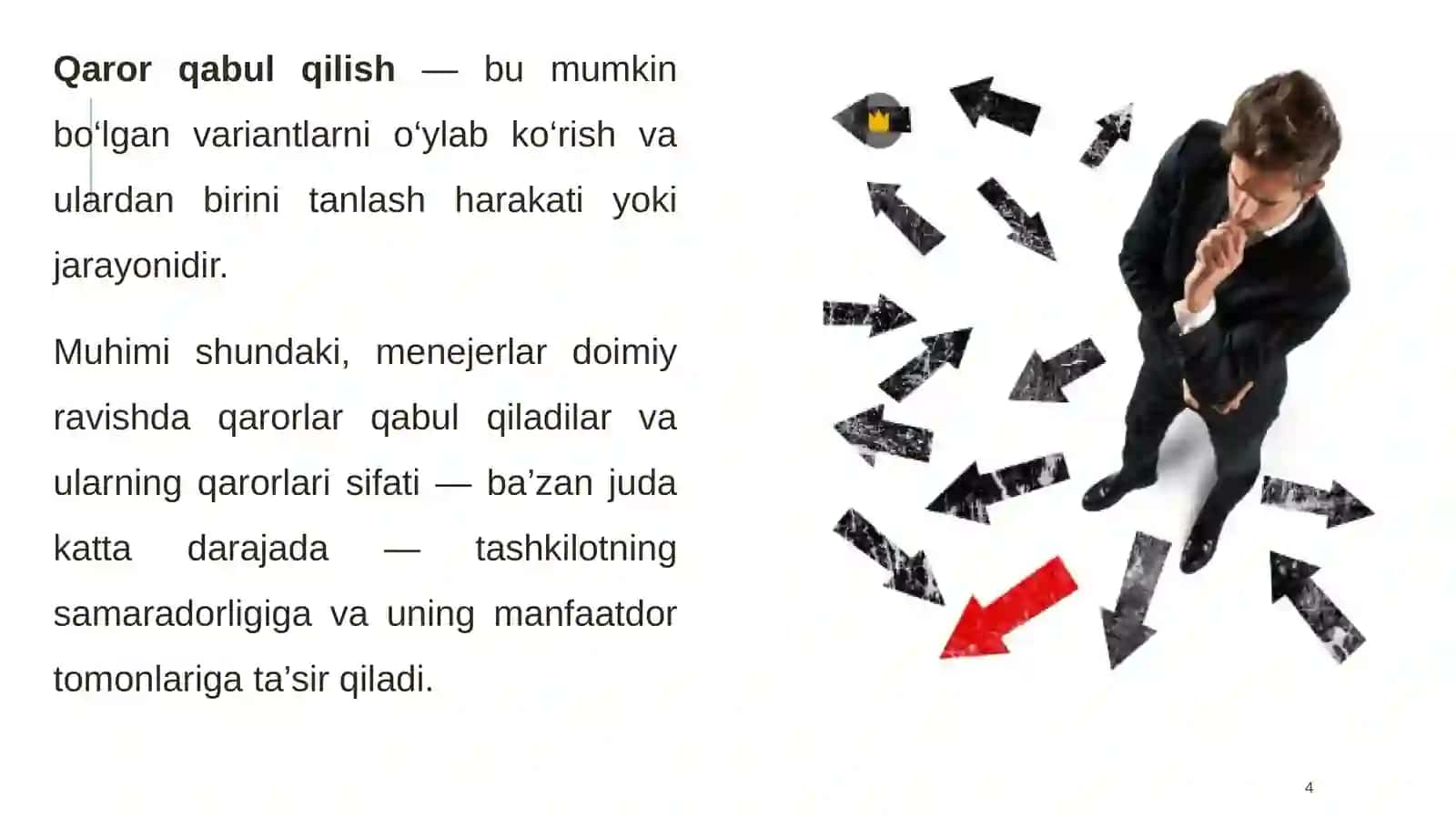 Biznes jarayonlarida muammolarni hal qilish usullari 4