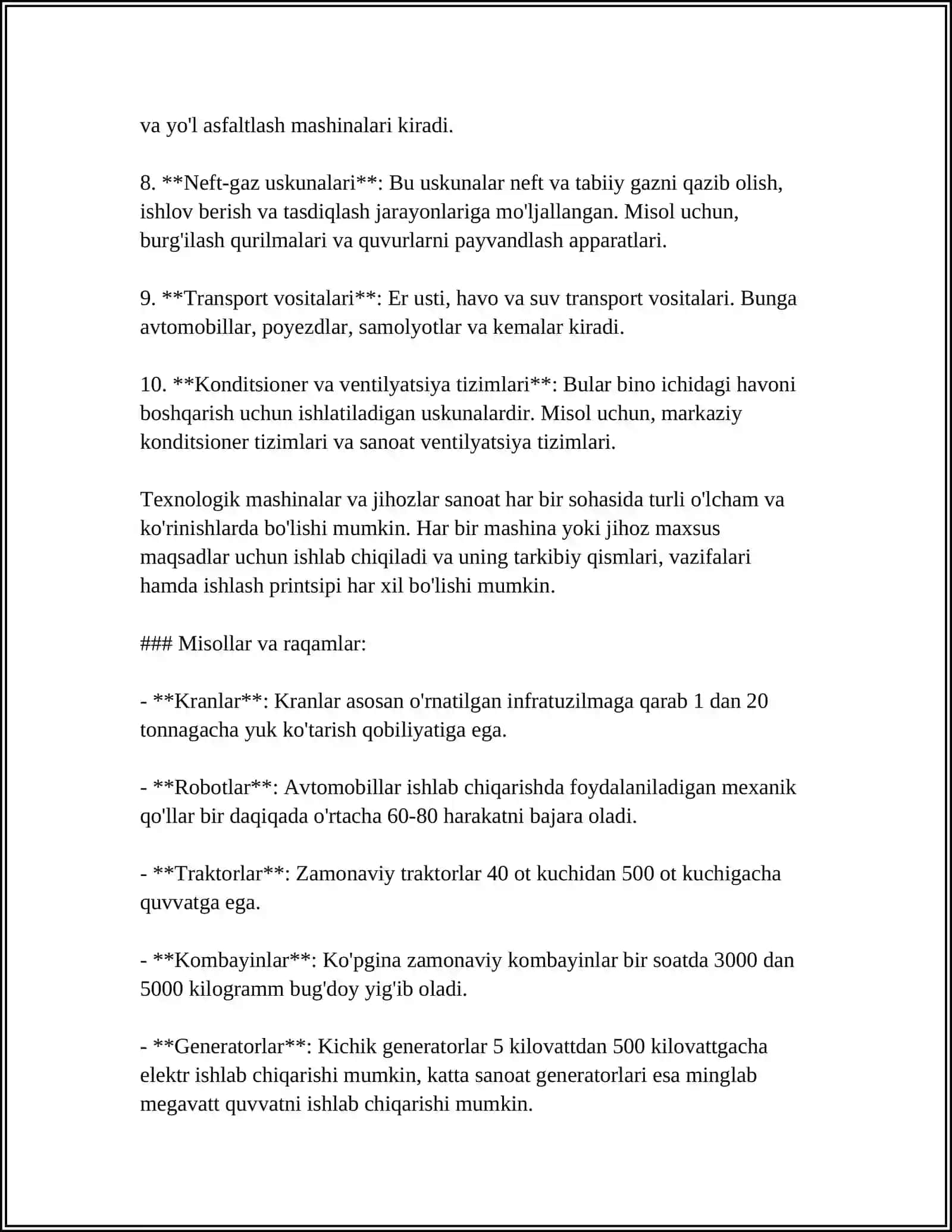 NAMANGAN MUHANDISLIK QURILISH INSTITUTI TEXNALOGIK MASHINALAR VA JIHOZLAR 4