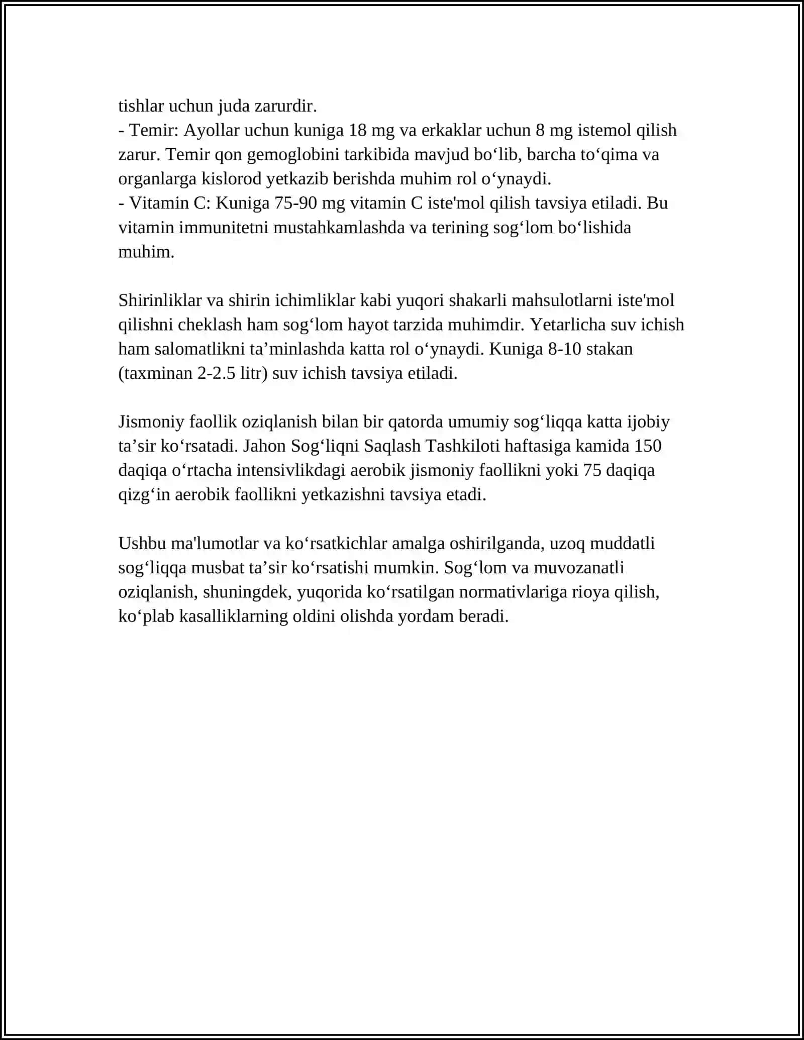 TIBBIYOTDA OVQATLANISH NAZARIYASI.PARHEZ STOLLARI 4
