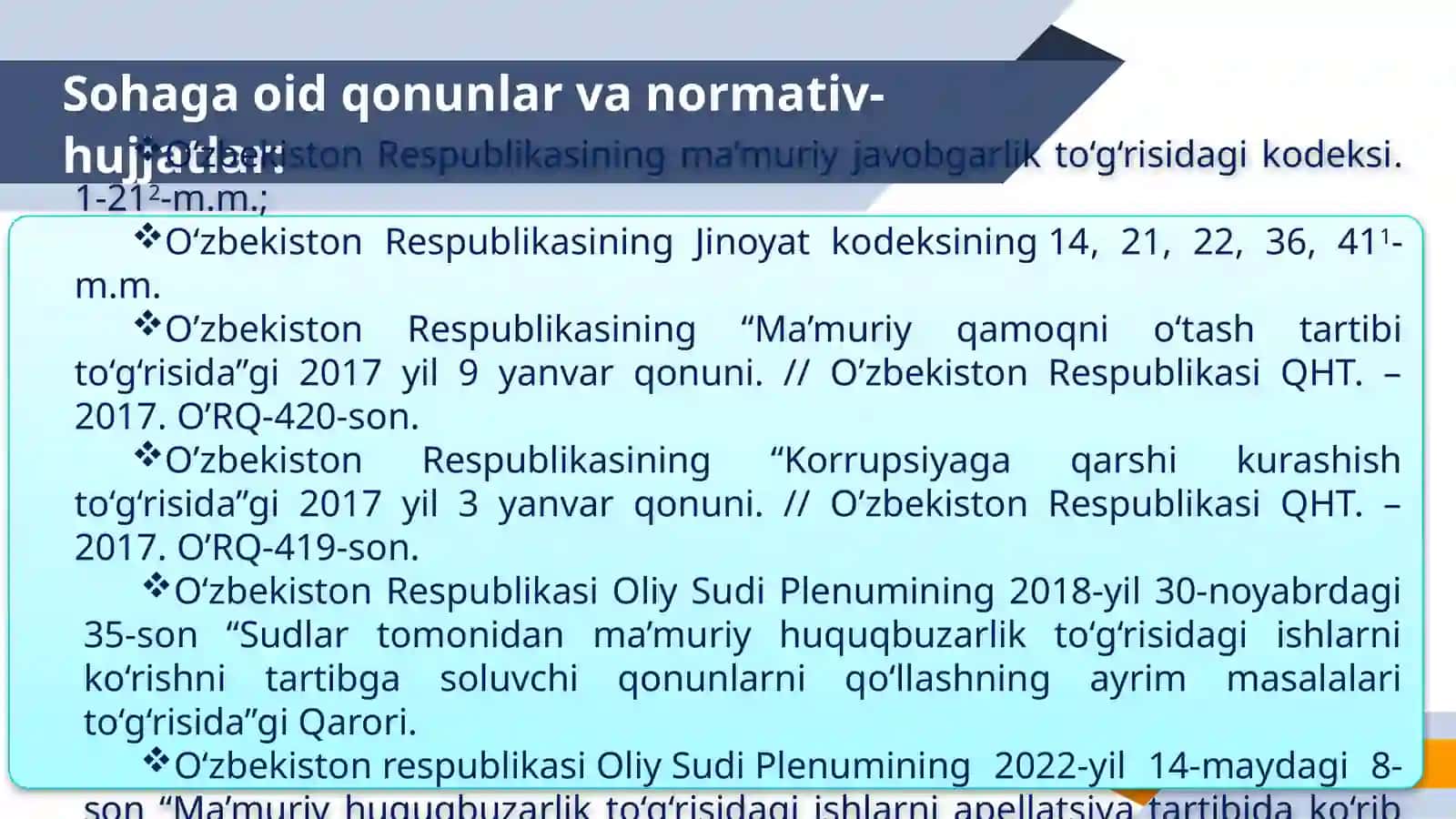 MA’MURIY JAZO VA MAJBURLOV CHORALARI HAMDA ULARNI QO‘LLANILISHI 4