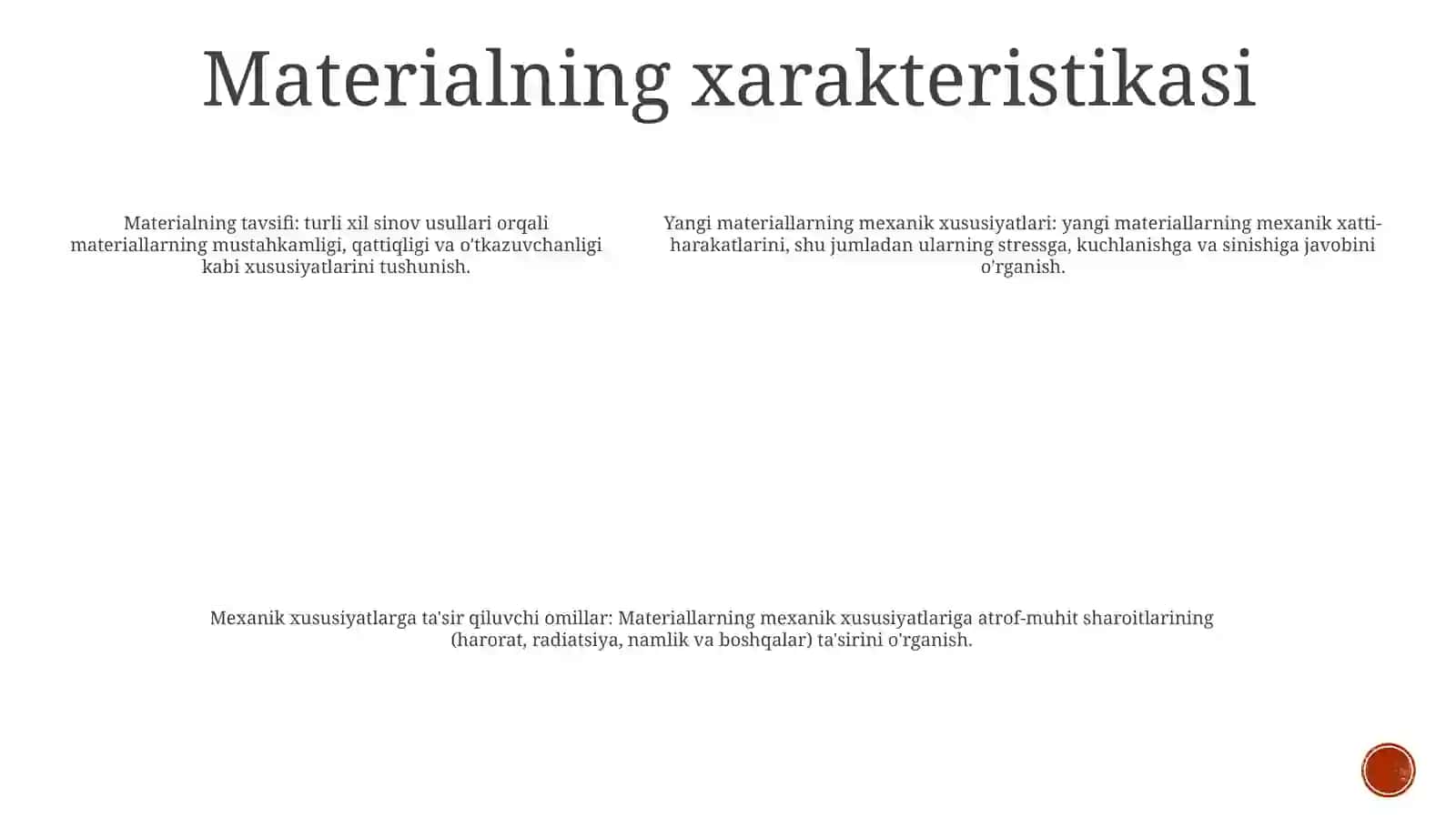 Yangi Materilallarning Mexanik Xususiyatlarini Tajribada O'Rganish 4