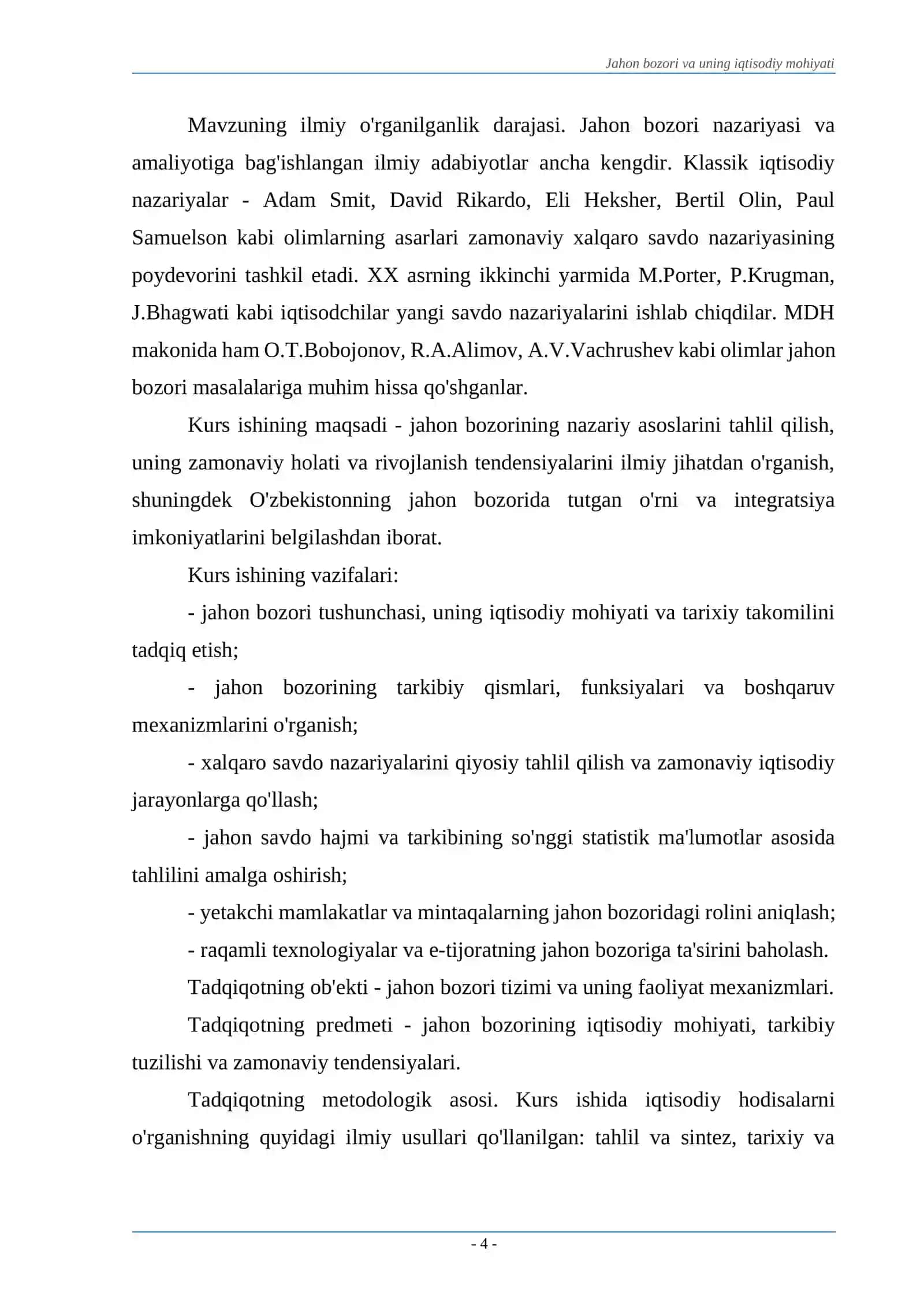 JAHON BOZORI VA UNING IQTISODIY MOHIYATI 4