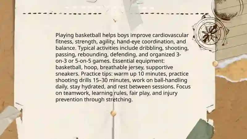 Free time activities ( Boys ) 4