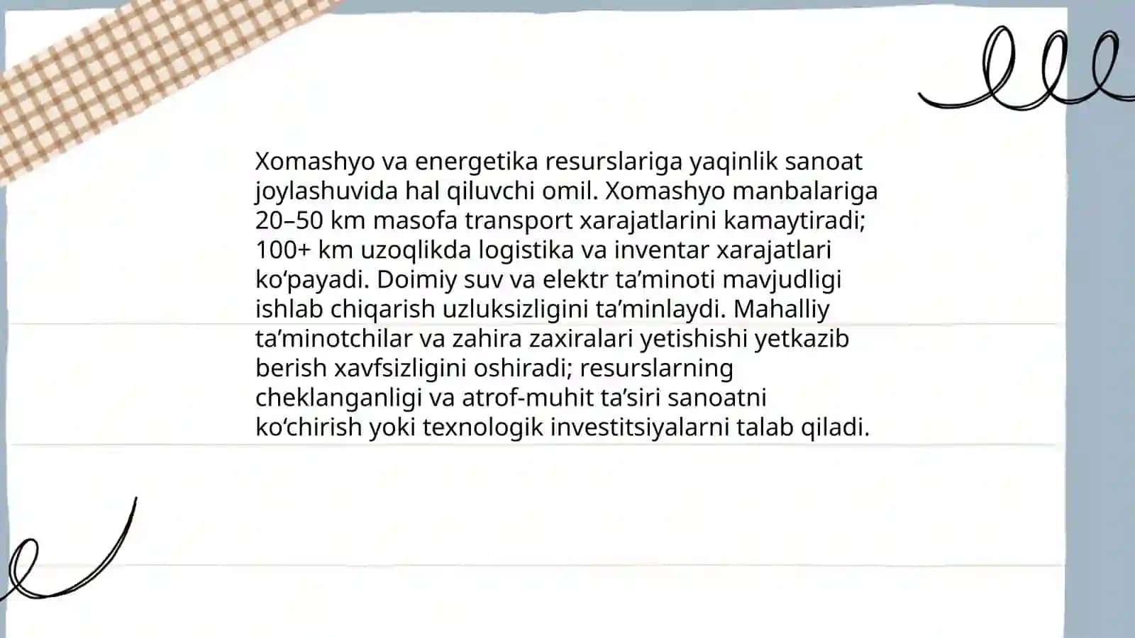 Sanoat tarmaqlarini joylawtiriw 4
