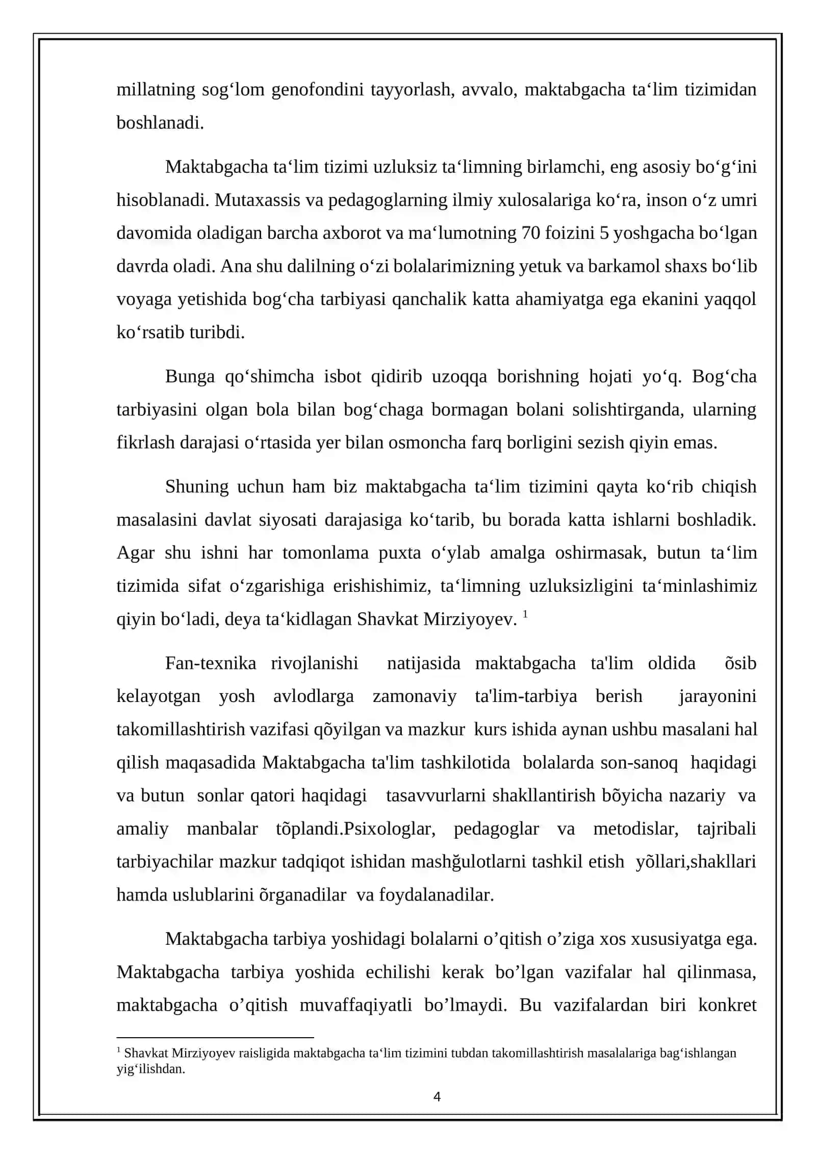 BOLALARDA ELEMENTAR MATEMATIK TASAVVURLARNI SHAKILLANTIRISH 4