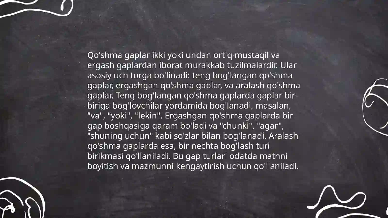 Qo'shma gaplar 4