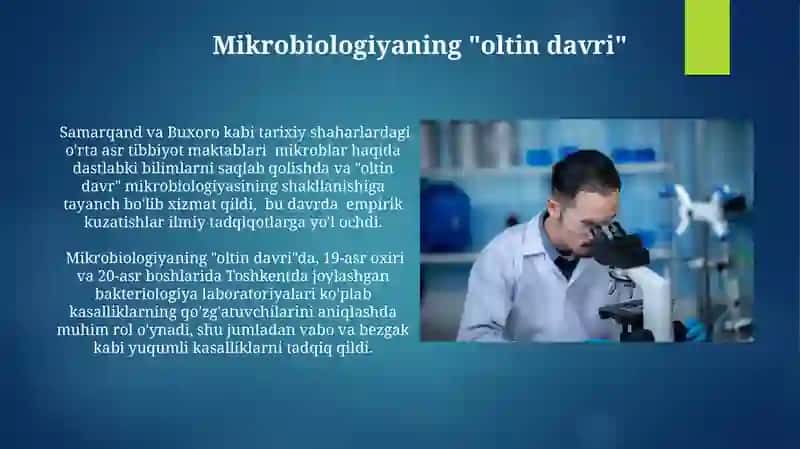 Mikrobiologiya fani rivojlanish tarixi 4