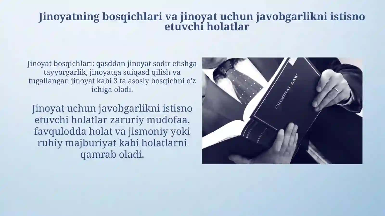 Jinoyat huquqining asoslari va jinoyat tarkibi 4