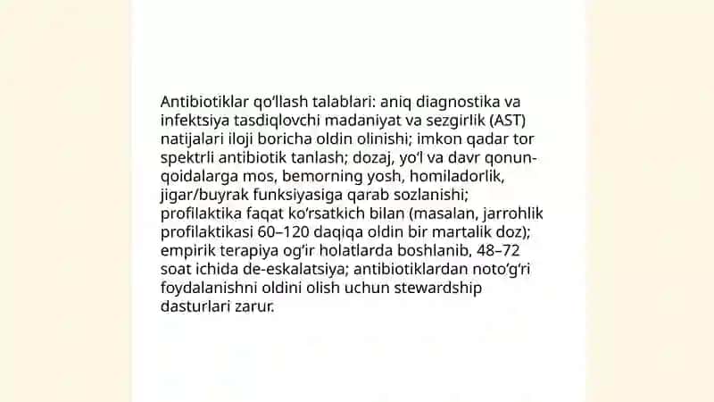 Kimyoterapiya va antibiotiklar tasnifi talablari asoratlari bakteriyalarning antibiotiklarga sezgirligini aniqlash usullari 4