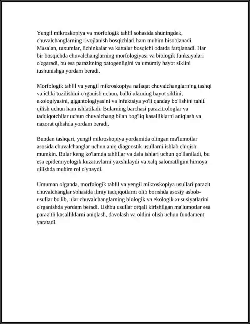 PARAZID CHUVALCHANGLARNI URGANISH USULLARI 4