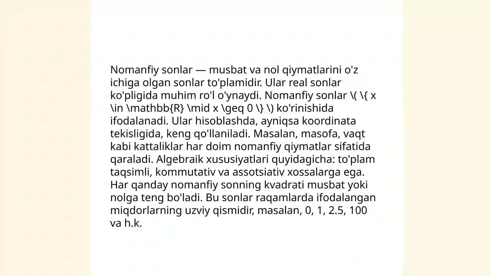 Nomanfiy sonlar ustida arifmetik amallarni oʻrgatish metodikasi 4