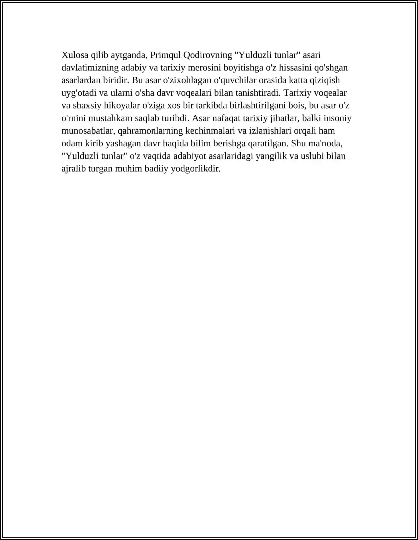 Yulduzli tunlar 4
