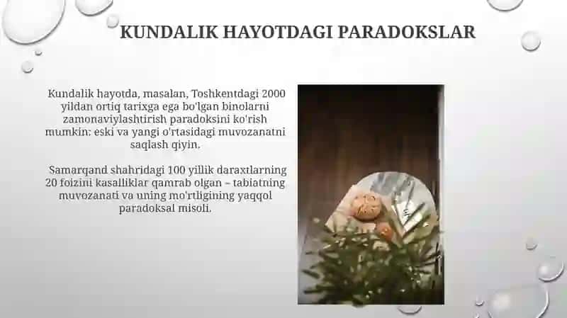 Paradokslar va sofizmlar haqida masalar, ularning hayotga tatbiqi 4