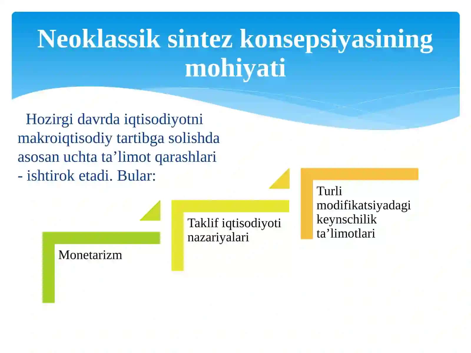 Hozirgi zamon iqtisodiy qarashlari evolyutsiyasi 4