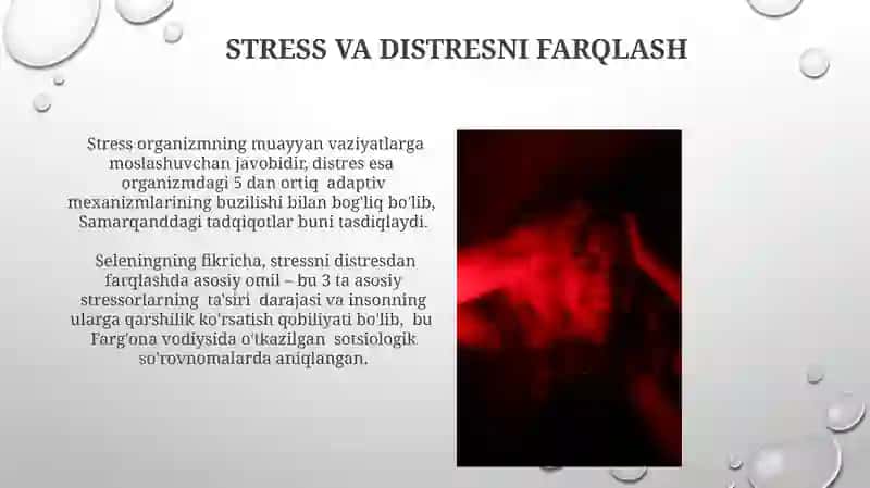 G.Selening stress va distress haqidagi talimoti 4