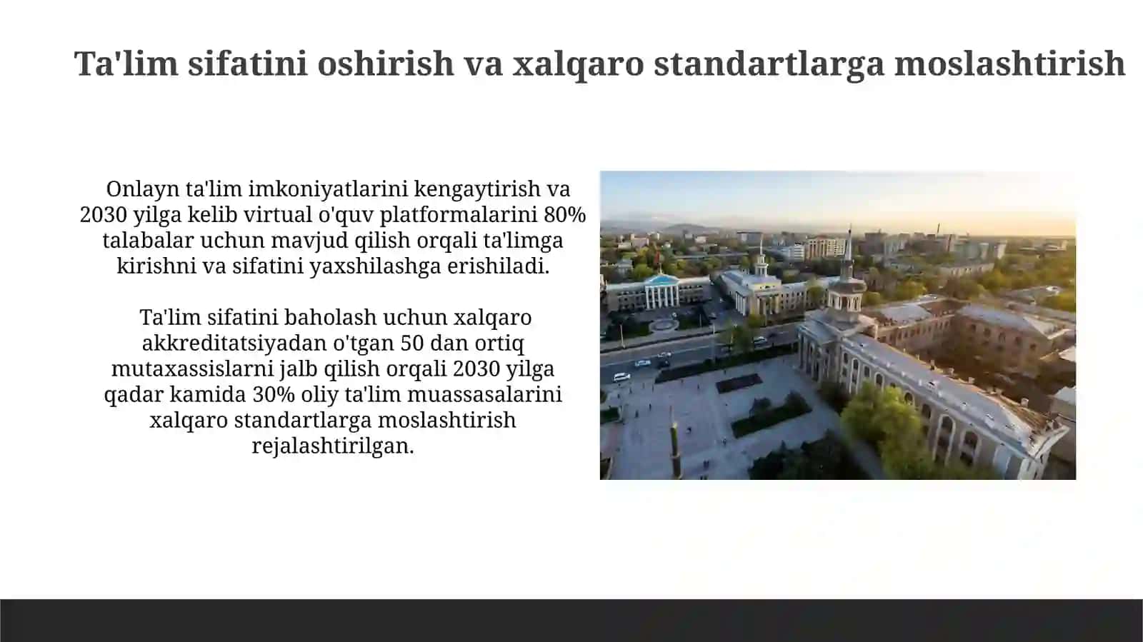 O'zbekiston Respublikasi oliy ta'lim tizimini 2030 yilgacha rivojlantirish konsepsiyasi 4