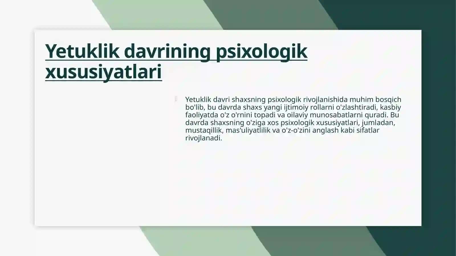 Yetuklik va keksalik davrining psixologik xususiyatlari 4