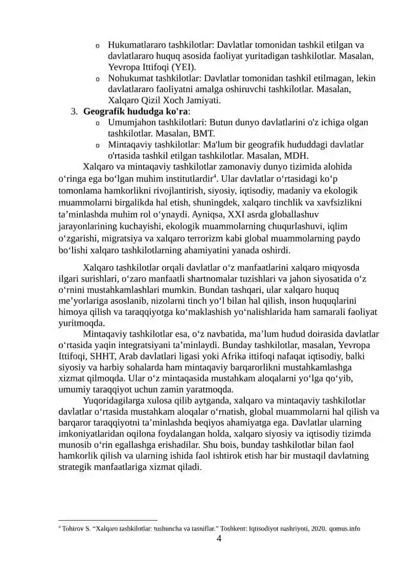 Zamonaviy dunyoda tashkilotlarning qiyosiy tahlili. 4